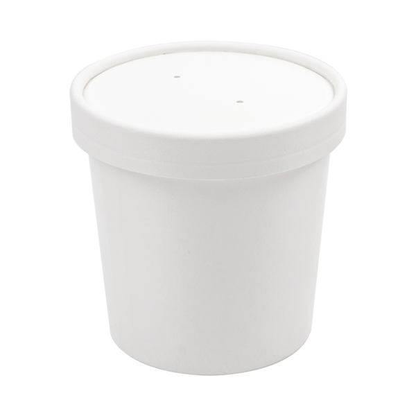 Caixa Para Sopa C/Tampa 370 ML - Pack 100 UNI