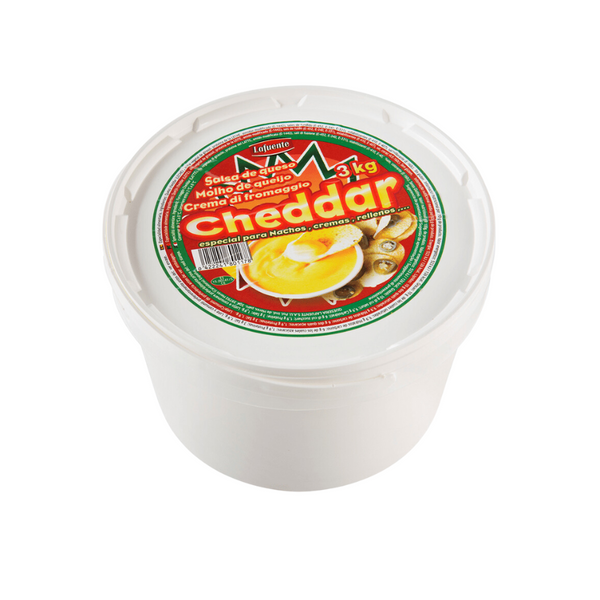 Queijo Creme Cheddar La Fuente - Pack 3 Kg