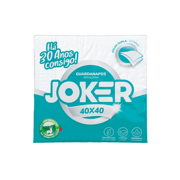 Guardanapo 40X40 Joker Folha Dupla - Caixa 24 Uni