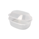 Caixa Take Away Oval C/Tampa Alta Seg. PP 1500 ML - 50 Uni
