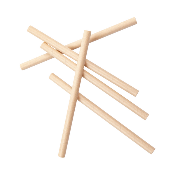 Palhinha P/Cocktails Papel kraft 8mmx14cm - Pack 250 Uni