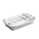 Caixa Take Away Aluminio Rectangular C/Tampa CPE 950 ML - Pa