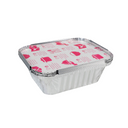 Caixa Take Away Aluminio Rectangular C/Tampa 500 ML - Pack 1