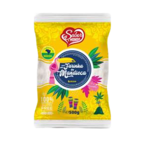 Farinha Mandioca 500 Grs Sabor A Mundo - Uni