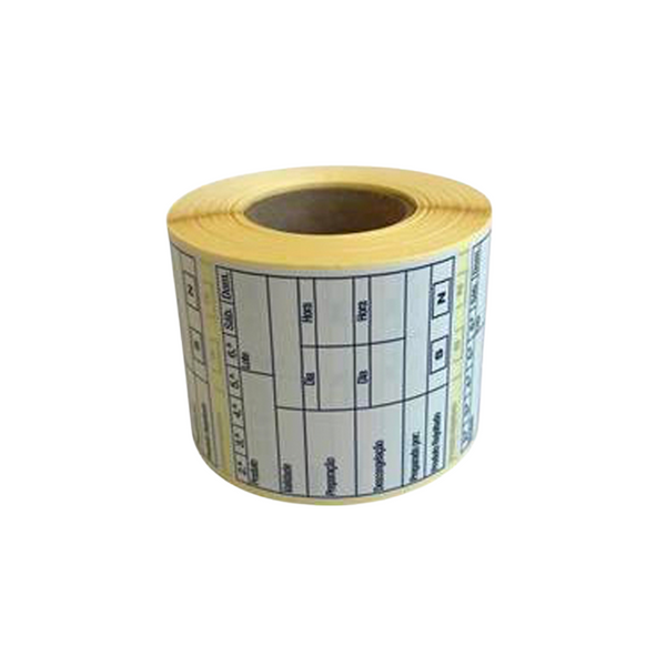 Etiquetas Validade 60X60 - Rolo 500 Uni