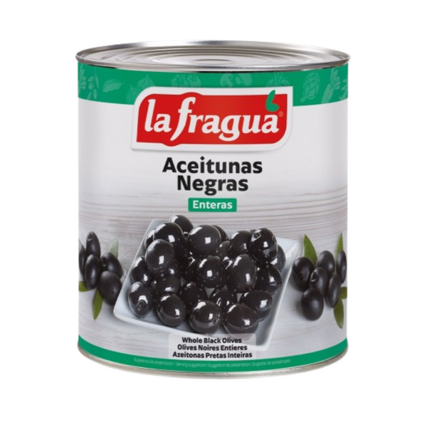 Azeitonas Pretas Inteiras 340/360 LAT 2,5 KG La Fragua - Un