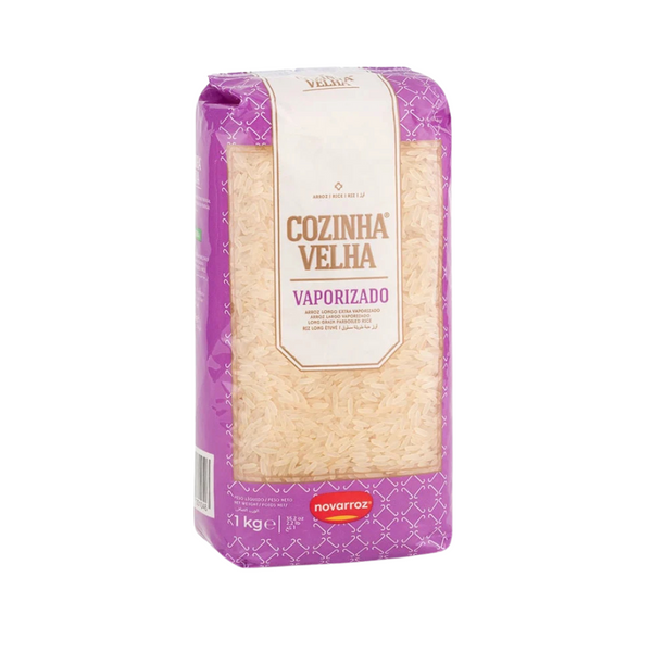 Arroz Vaporizado 1 KG Cozinha Velha - Pack 12 Uni