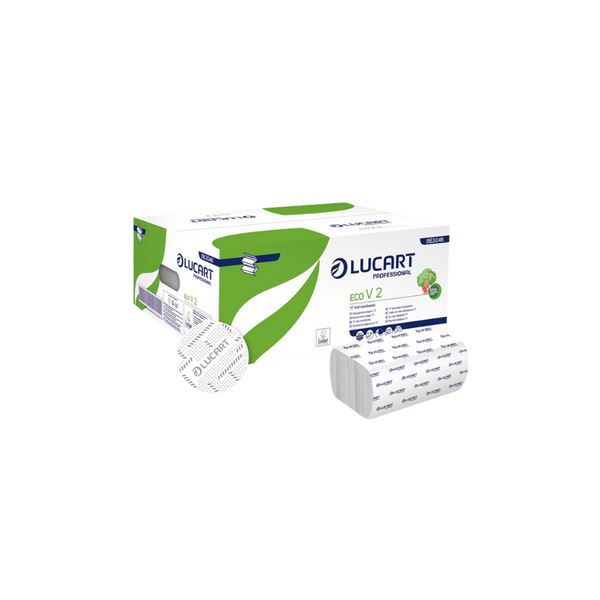 Toalha Mao Tissue Eco 21x21 Lucart 3800 Folhas - Uni