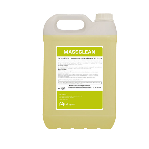 Detergente Loica Maquina aguas macias Massclean E-120 6 kg -
