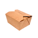 Caixa Retangular Take Away Papel Kraft 1000 ML - Pack 50 Uni