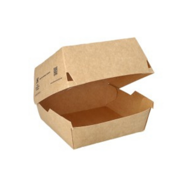 Caixa Take Away Hamburguer Cartão 140x140x100 - Pack 400 Uni
