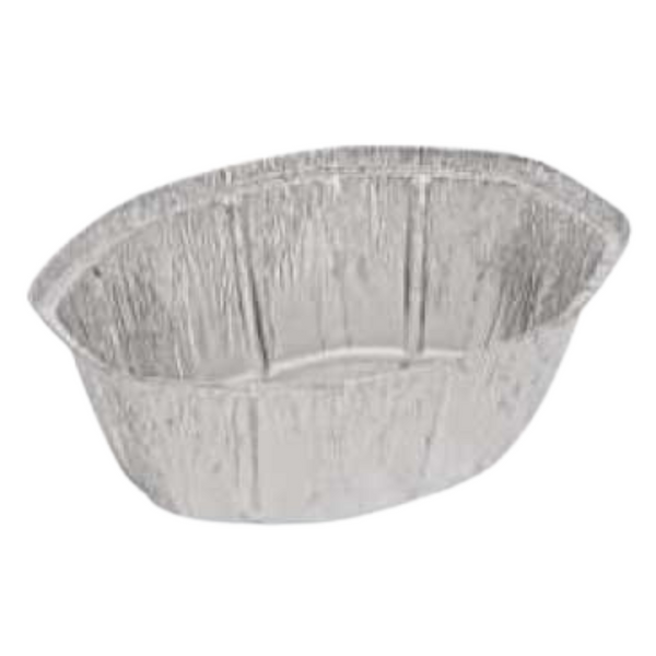 Caixa Take Away Aluminio Oval C/Tampa 2600 ML - Pack 100 Uni