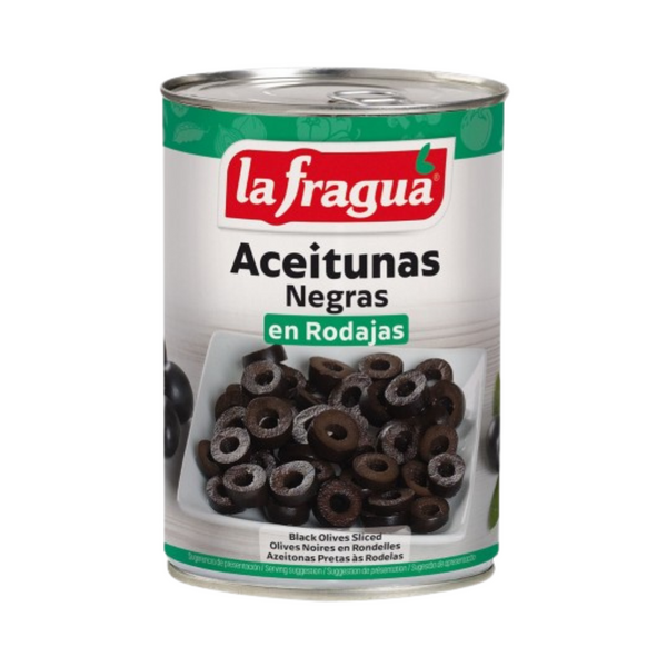 Azeitonas Pretas Rodelas LAT 390 GR La Fragua - Uni
