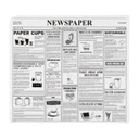 Greaseproof Paper Periodic Design White 28x31 - Pack of 1000