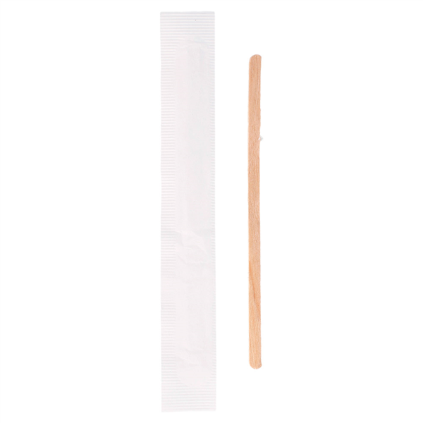 Agitador Madeira Embalagem Individual 90 MM - Pack 1000 Uni